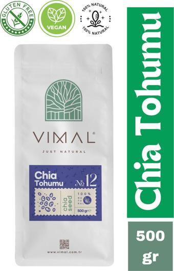 Vımal Chia Tohumu 500 Gr Glutensiz Taze Tohum Vegan Ürün 1.Kalite Kiltli Özel Ambalaj