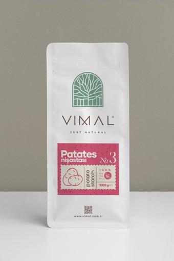 Vımal Doğal Patates Nişastası 1000  gr 1  kg Kilitli Ambalaj