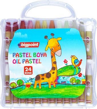 Bigpoint Pastel Boya 24 Renk - Şeffaf Çantalı