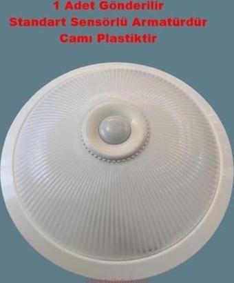 HIGHTEK Sensörlü Tavan Globu E-27 x 2 (Beyaz Plastik Kasa)