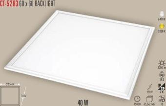 CATA 60X60 40W LED PANEL ARMATÜR BEYAZ 6500K