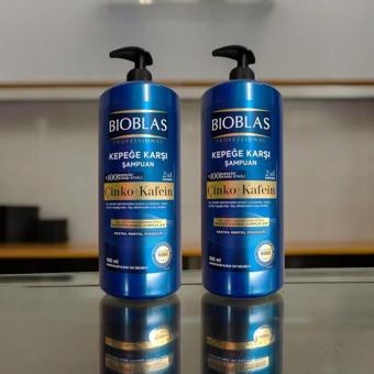 Bioblas 2 Adet Çinko + Kafein 900 Ml Professional Kepeğe Karşı Şampuan % 100 Kepeğe Karşı Etkili