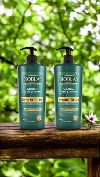 Bioblas Keratin Ve Biotin 2’Li Şampuan 900 Ml X 2 Adet (Saç Onarıcı Set) + Karamürverli Dudak Balmı Hediye