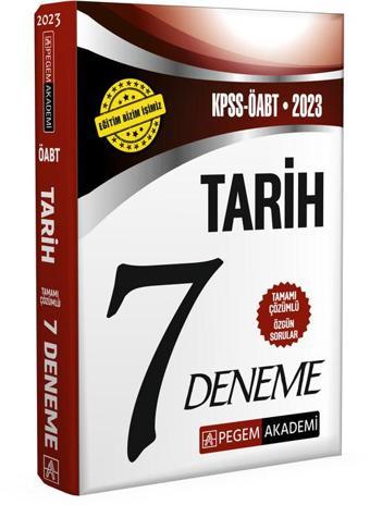 2023 KPSS ÖABT Tarih Öğretmenliği 7 Deneme - Pegem Akademi Yayıncılık