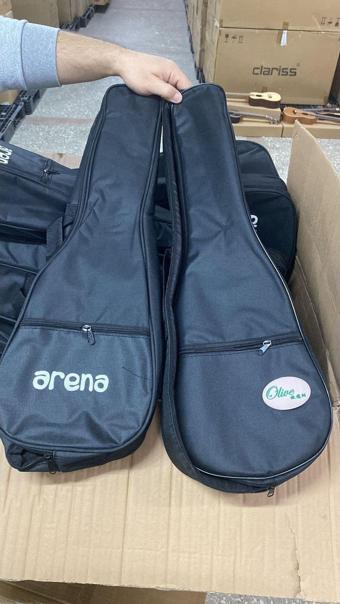 ARENA -Olive Concert Ukulele Için Korumalı Soft Case Kılıf-Pena Hediyeli