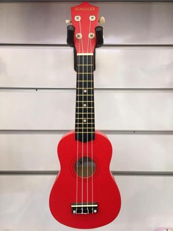 Gonzales Profesyonel Ukulele Kırmızı