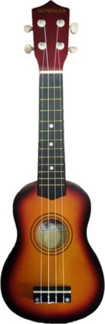 gonzales Xu2101 4 Telli Sunburst (Günbatımı) Soprano Ukukele Pena Hediyeli