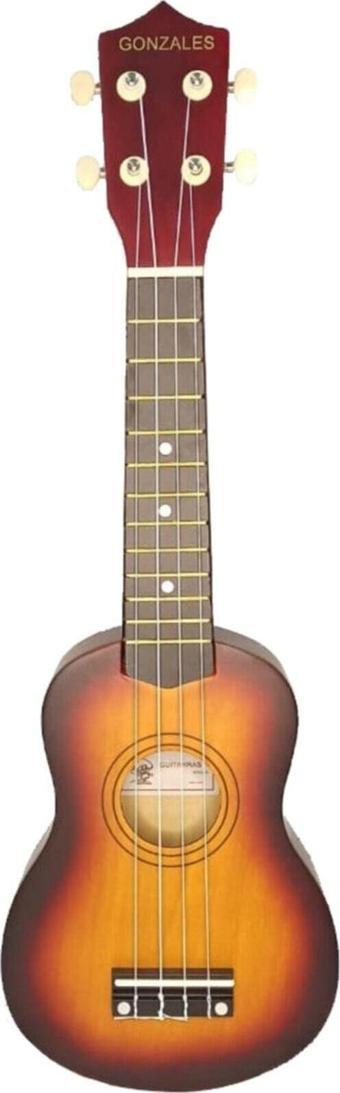 gonzales Xu21-Sb Sunburst Renk Soprano Ukulele