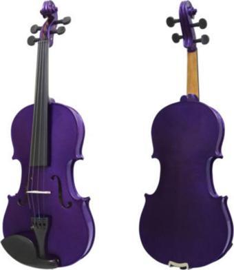 Paganini Mor Renk Vl001-44Pp Tam Boy Ful Keman Seti-Kılıf -Yay -Reçine Dahil
