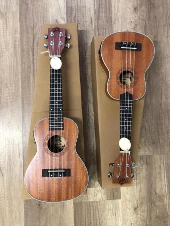 PUKA Model Soprano Boy Maun Ağacı Elektro Ukulele Kılıf Pk-21Eq