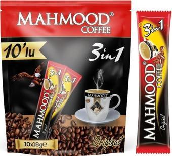 Mahmood Coffee 3 ü 1 Arada Kahve 18 gr x 10 Adet
