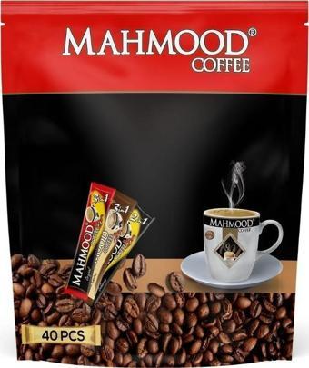 Mahmood Coffee 3ü1 Arada Sütlü Köpüklü 40x10gr Mini Küçük Boy Ikramlık Otobüs Hazır Kahve