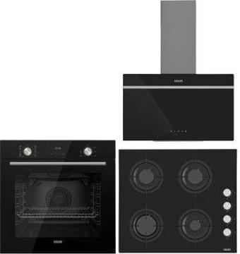 UĞUR SİYAH ANKASTRE(UAD 6011 SA3DHD + UAF 6011D SCPET + UAO 6040W0 SCY)