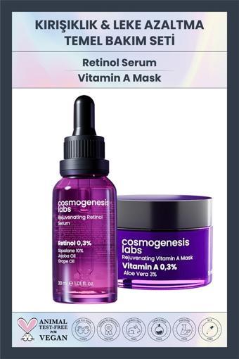 Cosmogenesis Labs Kırışıklık & Leke Azaltıcı Vegan Temel Cilt Bakım Seti