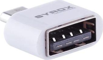 Syrox DT12 Micro USB - USB 2.0 OTG Dönüştürücü - Beyaz