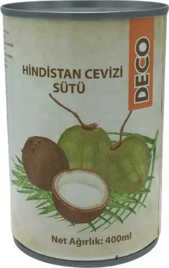 DECO De&co Coconut Milk Hindistan Cevizi Sütü 400 ml.