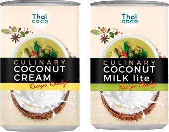 THAI COCO Hindistan Cevizi Kreması 400ml X 2 ( Coconut cream 2 piece ) Total 800 Ml Marketimgo