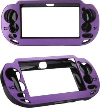 YUES Ps Vita 1000 Koruyucu Kapak Metal Full Koruma Mor