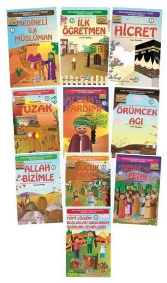 Çocuklar İçin Hikayelerle (sav) Peygamber Hayatı Medine Dönemi Seti - 10 Kitap Takım - Kolektif  - Aksa Çocuk