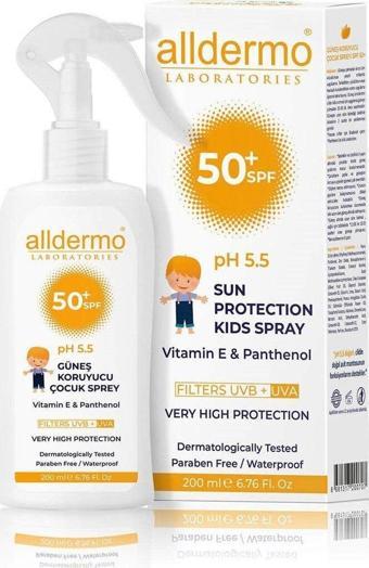 Alldermo Baby Güneş Kremi Sprey Spf50 200 Ml