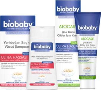 Biobaby Bıobaby Atopik Cilt Krem 100 Ml + Bıobaby Yenidoğan Saç Ve Vücut Şampuanı 200 Ml Set