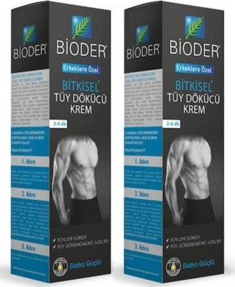 Bioder Bitkisel Tüy Dökücü Krem Erkeklere Özel 100 Ml X 2 Adet