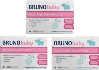 Bruno Baby Baby Nazal Aspiratör Yedek Uç 10'Lu 3 Adet