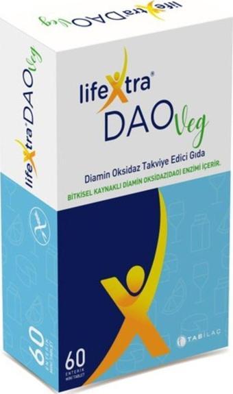 Lifextra Lıfextra Daoveg Diamin Oksidaz Takviye Edici Gıda 60 Vegan Tablet