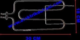 ENDER IZGARA REZİSTANSI 1100W 220V FLANŞLI 6,5 ? Cr-Ni