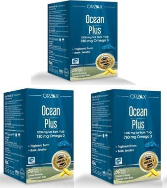 Ocean Plus 50 Kapsül Balık Yağı 3 Adet
