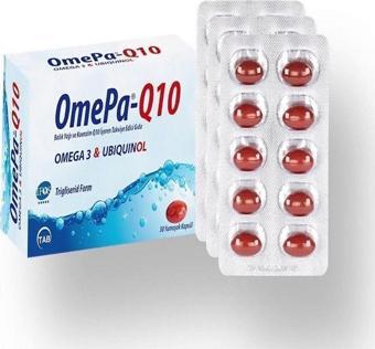 Omepa -Q 10 Balık Yağı Ve Koenzim Q10 (Ubiquinol) Içeren Takviye Edici Gıda