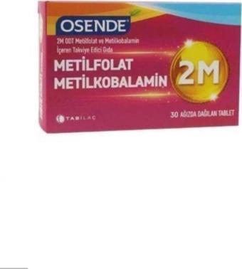 Osende 2M Odt Metilfolat & Metilkobalamin 30 Ağızdan