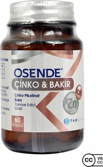 Osende Çinko Bakır 60 Kapsül