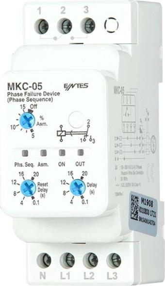 ENTES MKC-05 MOTOR KORUMA RÖLESİ %5-15 AYARLI