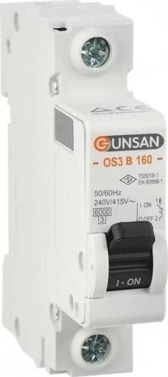 GÜNSAN 1X20A 6kA B TİP 1P OTOMAT VALTA