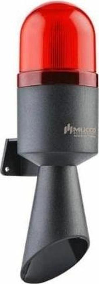 MUCCO BORULU 6 SESLİ KORNA 220V AC SİREN KIRMIZI