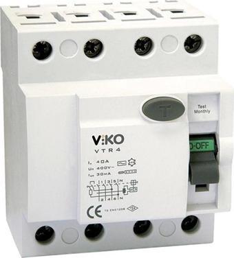 VİKO 3X40 30 mA KAÇAK AKIM RÖLESİ