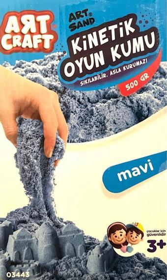 Art Craft Kinetik Oyun Kumu Kınetıc Play Sand 500 Gr Mor Mavi Yeşil Natural