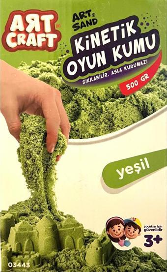 Art Craft Kinetik Oyun Kumu Kınetıc Play Sand 500 Gr Mor Mavi Yeşil Natural