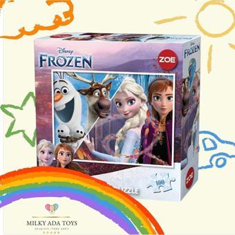 Zoe Frozen Elsa & Anna Olaf 100 Parça Puzzle Yapboz