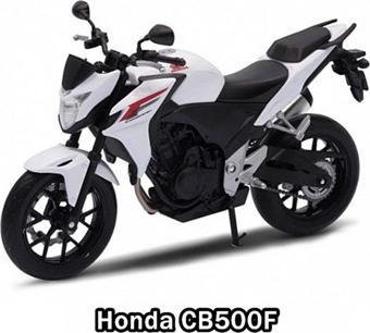 Karsan Oyuncak Welly Honda Cb500F Beyaz Metal 1:10 Ölçek Die Cast Koleksiyon Aracı