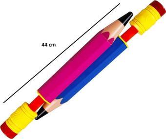 Osman Kızılkaya Kalem Şekilli Su Pompası 44 Cm Deniz Havuz Su Oyuncağı Altıgen Water Pump Mavi Pembe