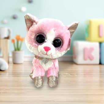 Ty Beanie Boo´S Fiona Cat Pink Pembe Kedi Peluş 25 Cm