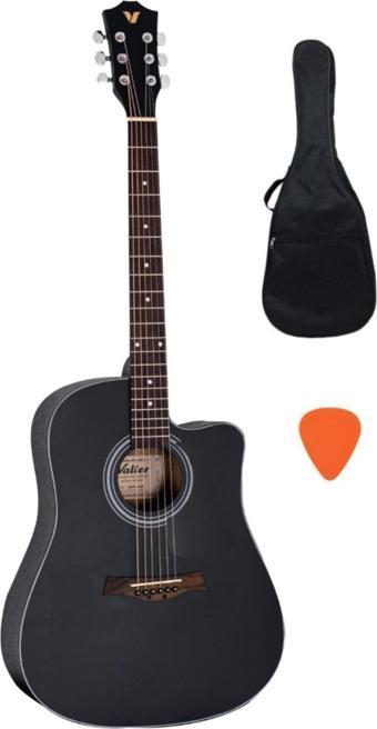 VALLER Ag240 Bk Akustik Gitar Siyah
