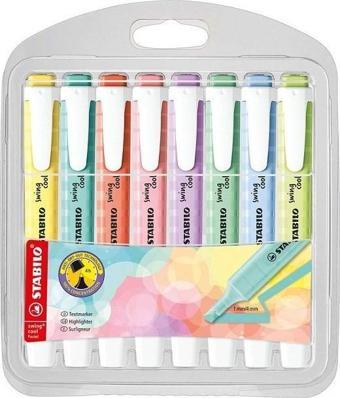 STABILO FOSFORLU KALEM SWING COOL PASTEL SET 8 Lİ 275/8-08-1