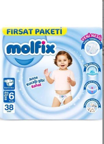 MOLFIX FIRSAT 6 EXTRA LARGE 38'LI BEBEK BEZİ