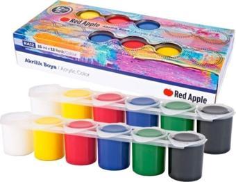 Red Apple Akrilik Boya Sıralı 12 Renk 12X25 Ml. Ra-12