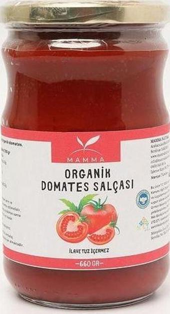 Mamma Emada Organik Tuzsuz Domates Salçası 660 Gr