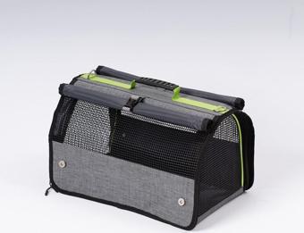 Empati Pet Flybag Plastik Yırtılmaz Fileli Kedi Ve Köpek Taşıma Çantası Seyahat Çantası Gri 45*25*26Cm