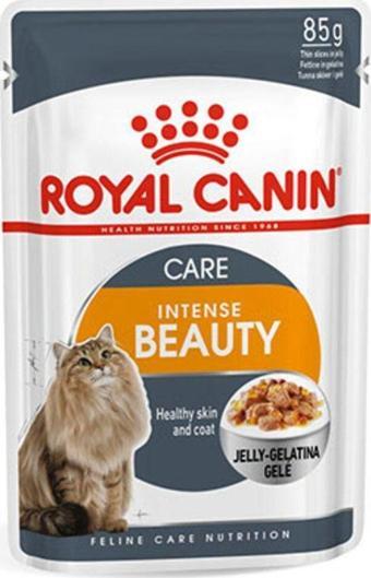 Sky Toptan Royal Canin İntense Beauty Jelly Pouch Kedi Maması 85 Gr